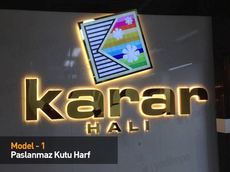 Paslanmaz Kutu Harf