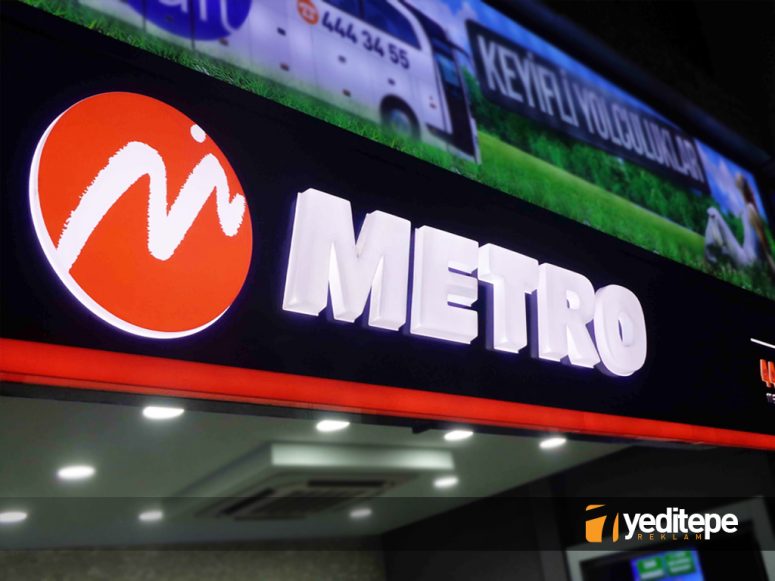 Metro şişirme harf