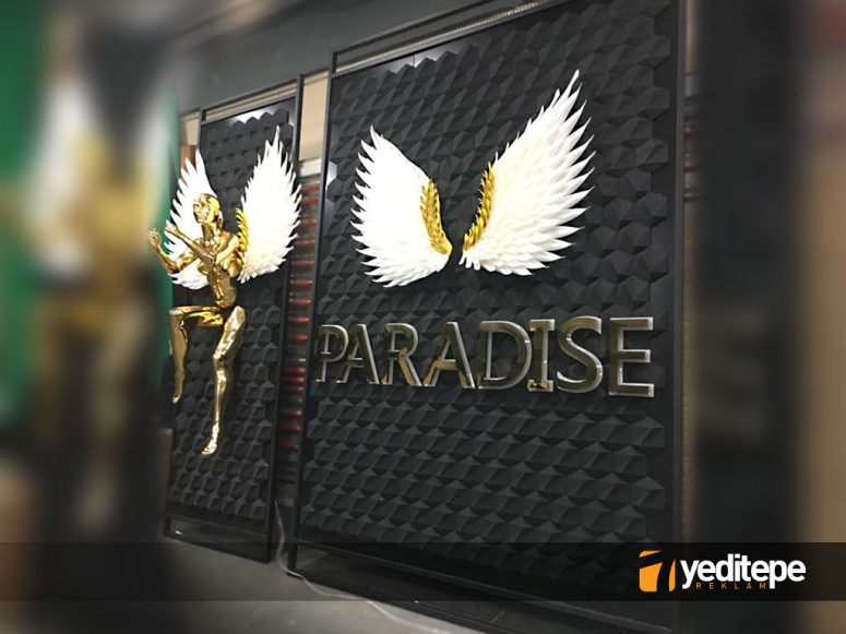 Paradise Melek Maketli harf
