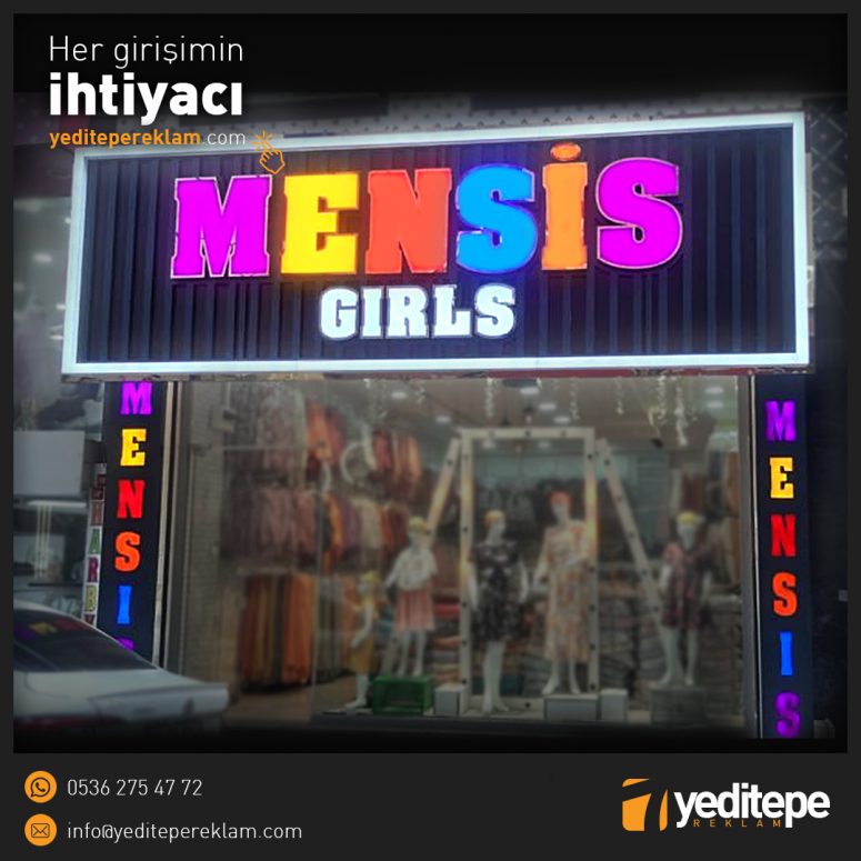 Mensis Çocuk Giyim Tabela