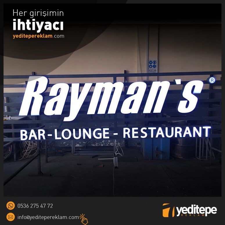 Raymans Işıklı Kutu Harfli